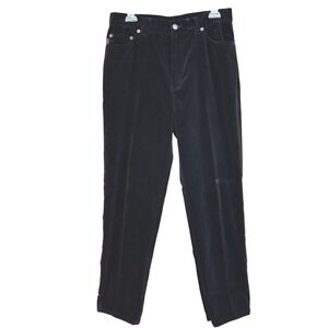 Vtg Lauren Jeans Co Ralph Lauren Wms 12 Black Velvet Dress Pants Dark Academia